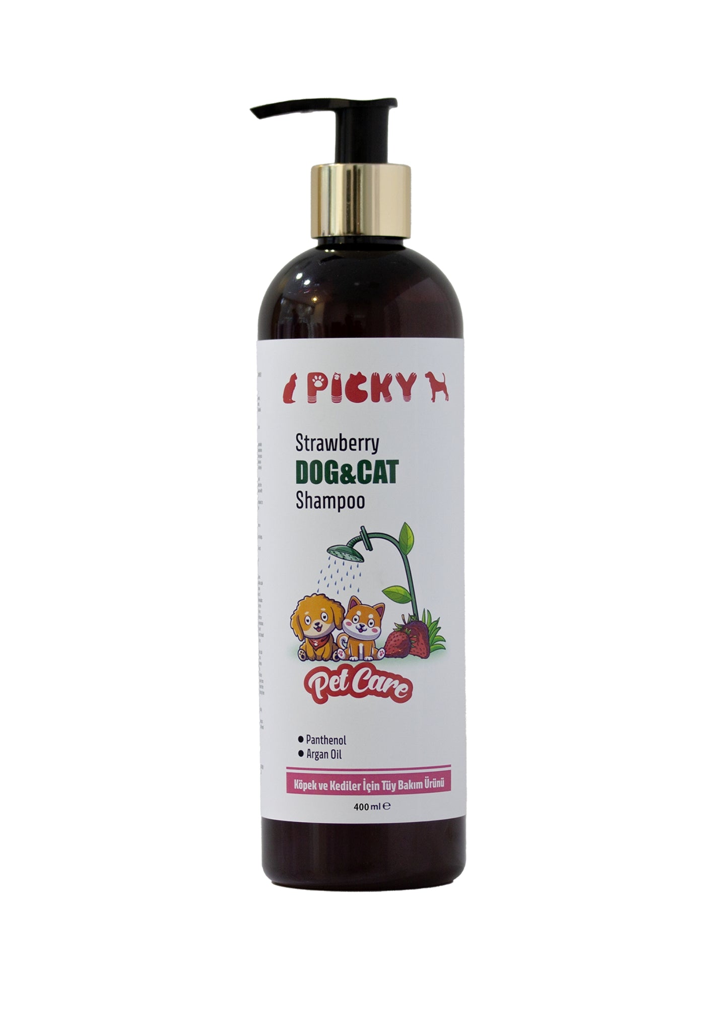 PICKY Köpek ve Kediler İçin Şampuan 400ml - Çilek